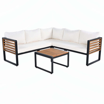 Outdoor Patio Set with Sturdy Construction and Comfortable Cushions for Relaxing by Latitude Run