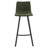 Brookhaven 5-Piece Bar-Height Dining Set With Round MDF Bar Table And Stainless Steel Base, Upholstered Leather Bar Stools With Iron Legs-1681413100