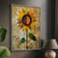 Reproduction encadrée FLORAL Series CDLxx III - bois massif-1119939717