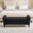 Tufted Upholstered Storage Bench with Nailhead Trim and Rolled Arm Design-1768078726-1768078724