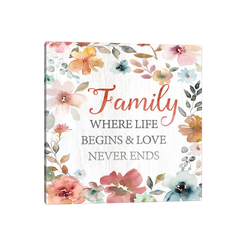 Family Life Begins by Carol Robinson - Print on Canvas, Wrapped Canvas, 45.72 cm H x 45.72 cm W x 1.91 cm D