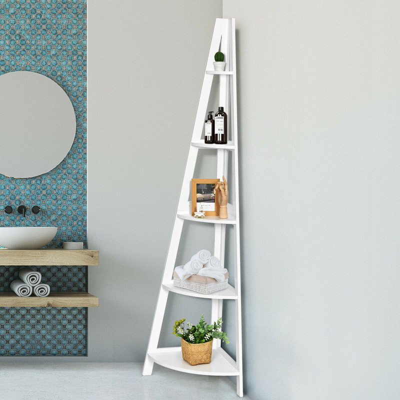 Rone 175 cm H x 55 cm W Corner Bookcase