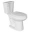 Toilette allongée 2 pièces 17,5 po de hauteur 17,5 po ADA pour personnes âgées, 1,28 GPF à chasse d'eau blanche, carte à chasse 1000g avec siège à fermeture douce-110223126
