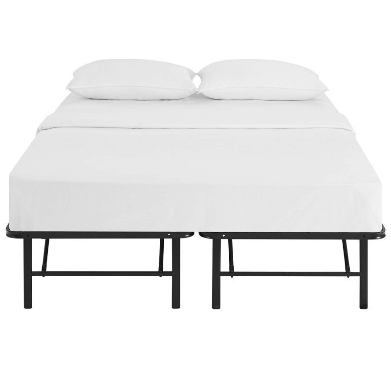 Horizon Brown Stainless Steel Queen Metal Bed Frame