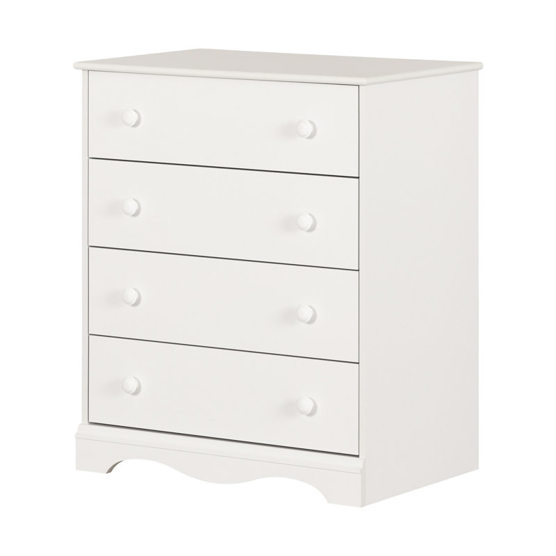  Commode 4 tiroirs ange blanc pur