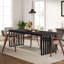 Zaiveon 78.74" Iron Dining Table(Chairs not included)-1456499139-1452973572