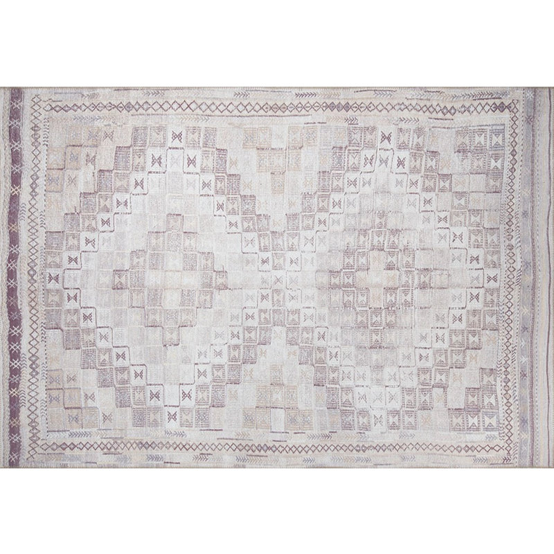 Luxurious Machine Washable Carpet, 100% Polyester, 7.5 x 10.8 Feet | Pile Height: 0.2 Inches, 1850 g/m² | Recycled Poly Cotton Underside, Easy Care, Perfect for Living Room & Bedroom, Soft & Durable Design