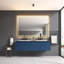 Miroir de salle de bain à DEL 84 x 48 po avec façade et rétroéclairage, miroir de meuble-lavabo mural avec cadre en aluminium, antibuée, mémoire, 3 couleurs, gradation continue
