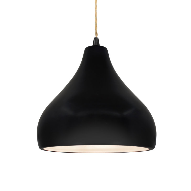 Meydan 1 - Light Single Drop Pendant, 8" H x 11.5" W x 11.5" D, Carbon Matte Black, Matte Black