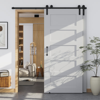Single Track Bypass Two Door Hardware Kit (Handle Included)