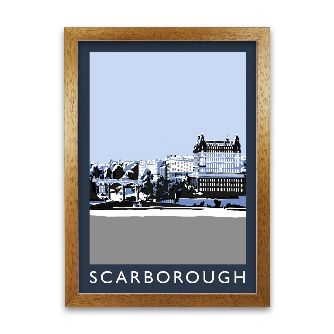 Poster Scarborough im Schnee von Richard O'Neill