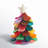 Handmade Multicolor Tabletop Christmas Tree in Hand Felted Wool