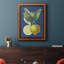 Citron français sur toile marine de qualité supérieure II - prêt à accrocher-1187460250-1203730406