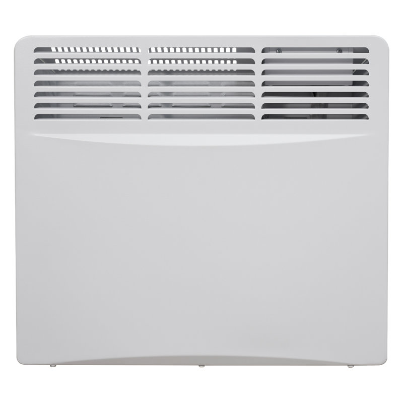 Adam Electric Radiator Space Heater with Adjustable Thermostat, 42.2cm H x 47.6cm W x 7.7cm D, 1000W