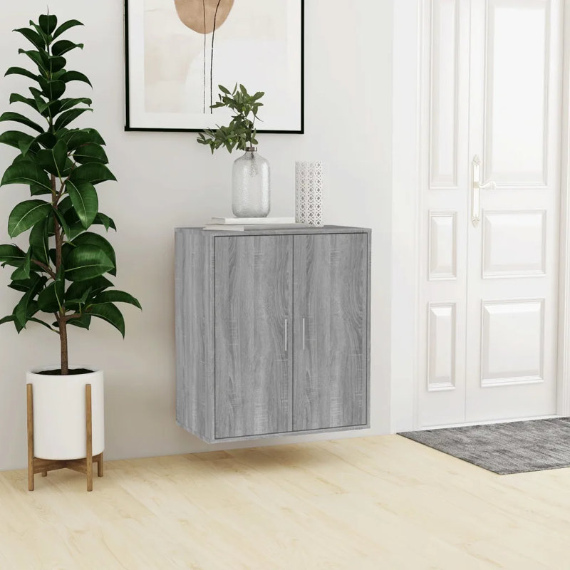 Shoe Cabinet 60x35x70 cm Engineered Wood, Grey Sonoma