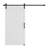 30 X 84 MDF White H-Shape Latticework Barn Door With Full Set Hardware (Includes Complete Slide Kit And Door Handle)-105552586