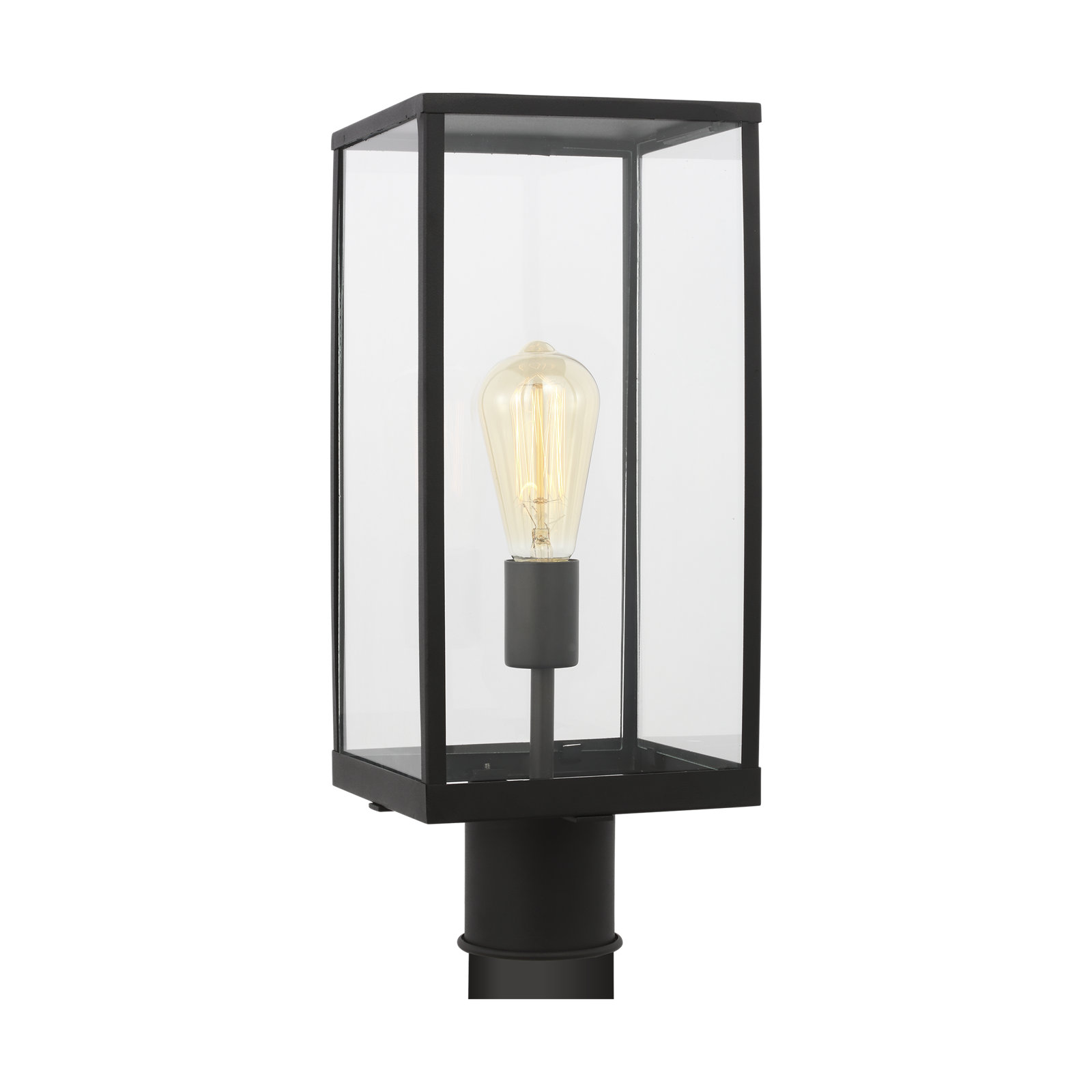 Howell Outdoor Lantern Head, Textured Black