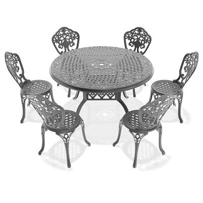 All-Weather Cast Aluminum Dining Furniture Set