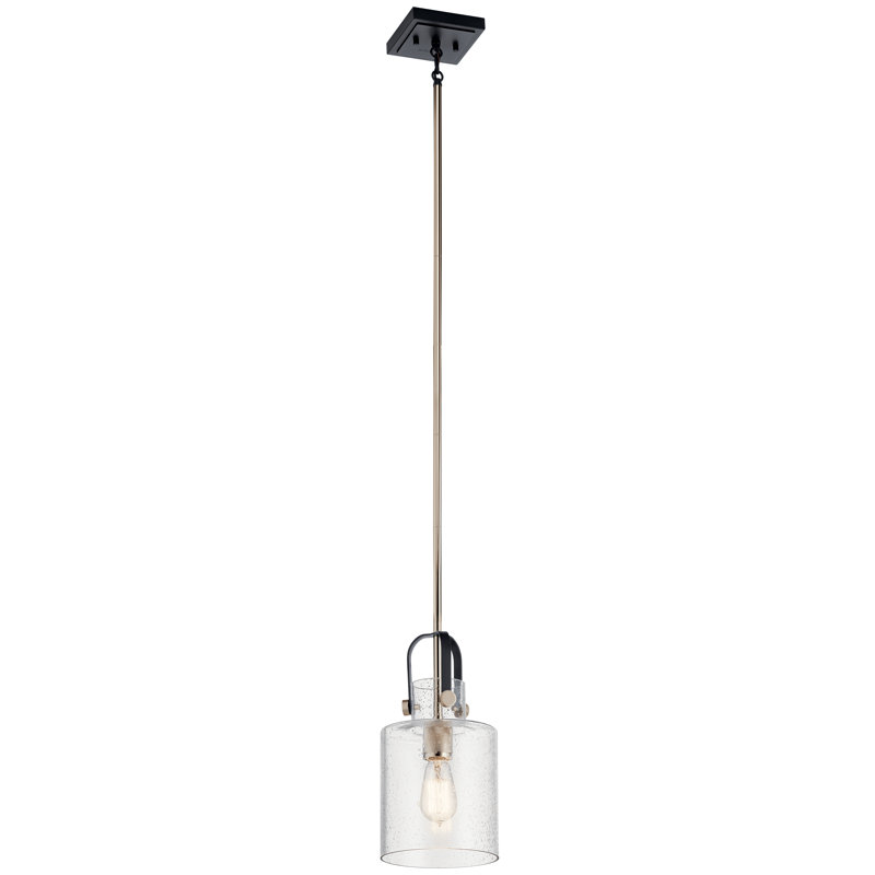 Luminaire suspendu 1 lumière Calantha, Nickel poli
