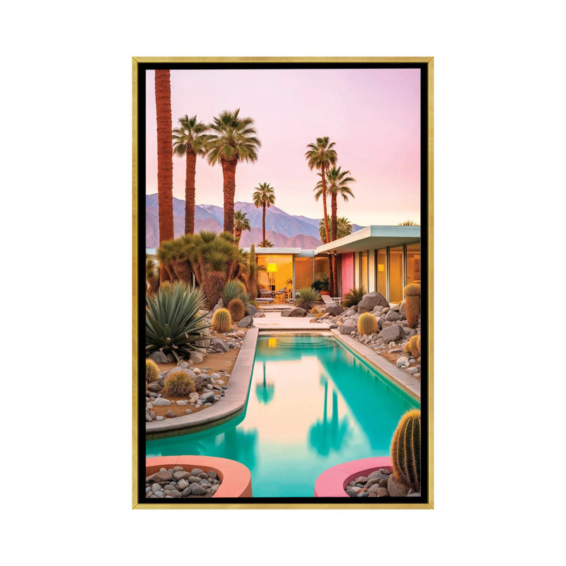 Mid-Century Magic - reproduction d'art murale encadrée, H 40 po x l 26 po, Reproduction encadrée sans passe-partout, Doré