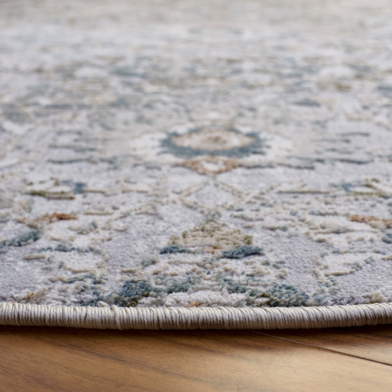 Maven Performance Oriental Indoor Rug, Round 6'7"