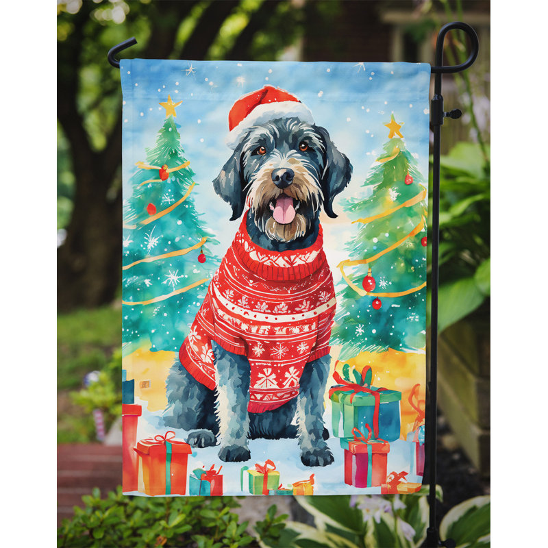 Drapeau de jardin en polyester à 2 faces, H 15,5 po x l 11,25 po