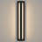 31.5" Dimmable LED Black Aluminum Outdoor Linear Wall Light with Glass Panel-1689006751