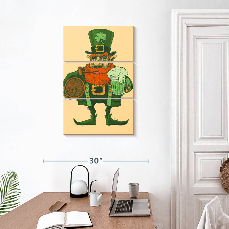 Lelend Vintage Leprechaun, 32" H x 20" W