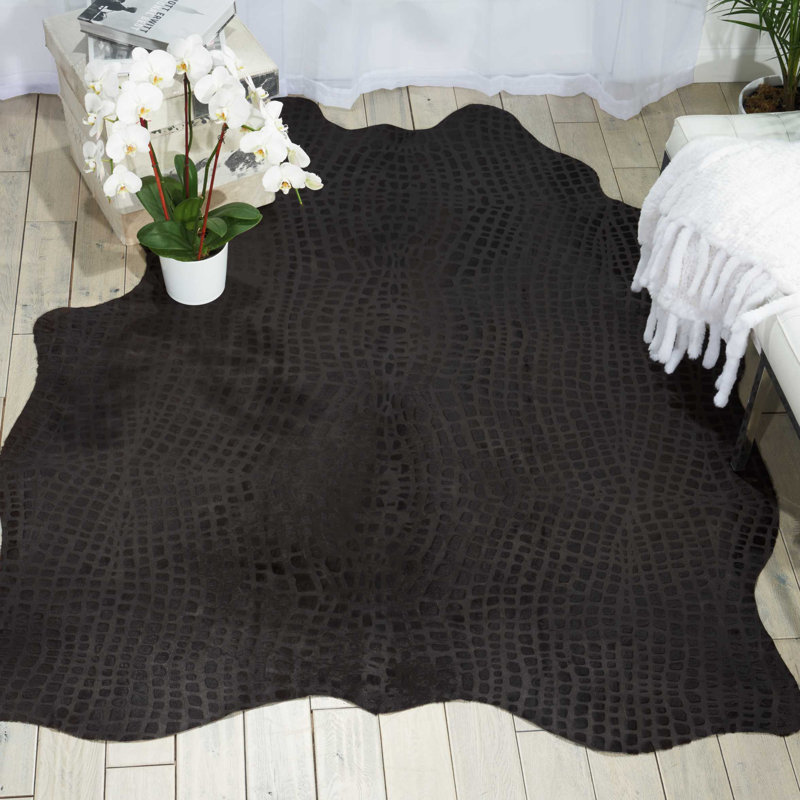 Tapis noir Gorvel