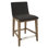 Klemens Upholstered Extra Tall Stool with Solid Wood Frame