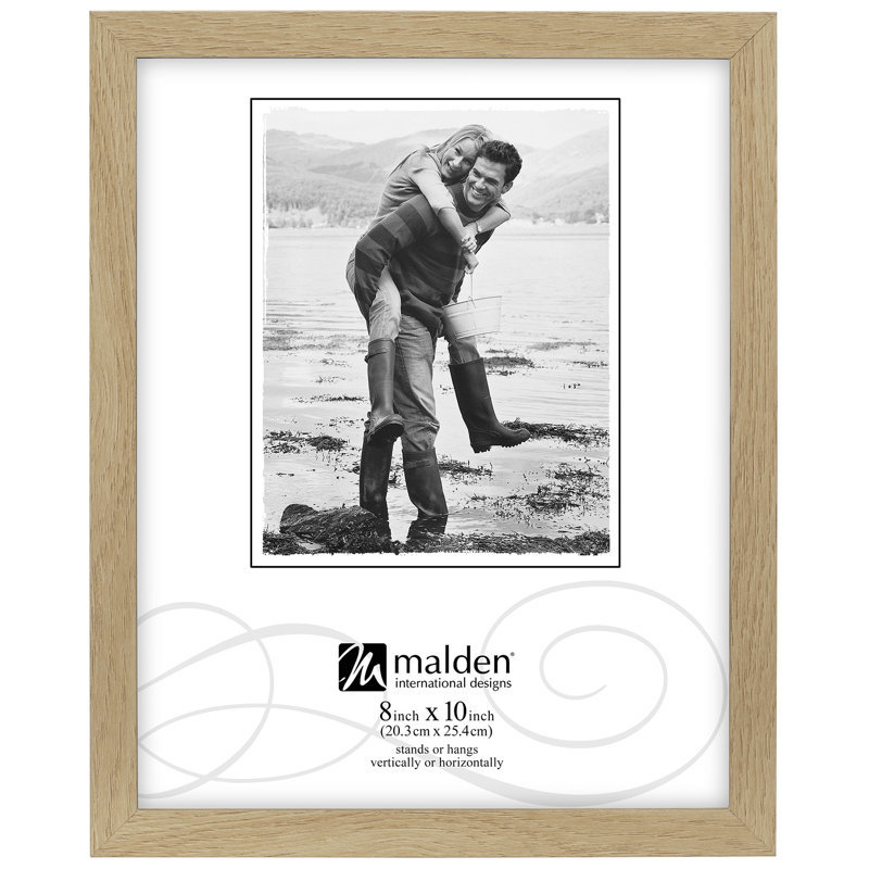 Cadre photo simple en brun, 8 po x 10 po