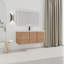 Meuble-lavabo mural 48 po avec lavabo en résine blanche et 3 portes à fermeture douce-816548973