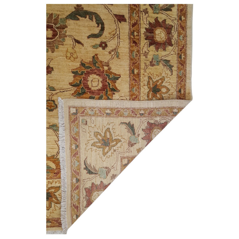 Davey Hand Knotted 8x10 Ivory Rug