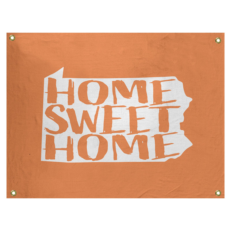 Tapisserie murale en pennsylvanie pour la maison, H 50 po x l 59 po, Orange