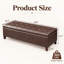 Banc de rangement en simili cuir Loggins-1451404311