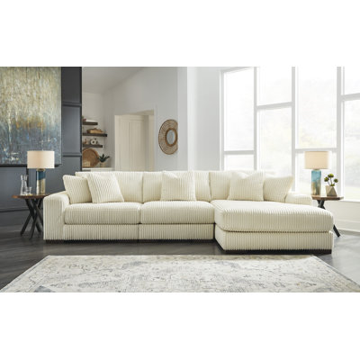 Canapé modulaire 3 pièces Lindyn Ivory