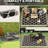 Outsunny Reversible Outdoor Rug Carpet, 9' x 18' Waterproof Plastic Straw Rug, Portable RV Camping Rugs with Carry Bag, Large Floor Mat for Backyard, Deck, Picnic, Beach, Black & Beige-824458798