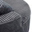 Fauteuil lounge rond surdimensionné de 127 cm (50 po), méridienne circulaire moderne rembourrée avec assise profonde, canapé-lit moelleux et confortable pour coin lecture, salon et chambre, aucun assemblage requis (gris)-677864807