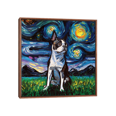 " Boston Terrier Night II " by Aja Trier