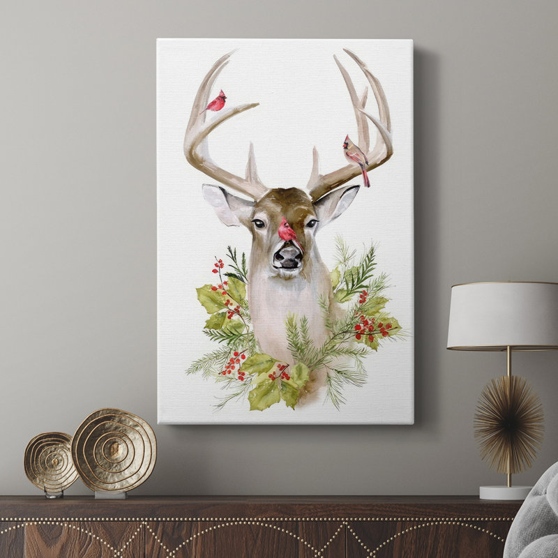 Collection Holiday Deer B - galerie sur mesure, H 36 po x l 24 po