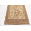 Tapis de zone en laine beige/brune 4 pi x 6 pi 3 po one-of-kind à la main noué la Earley