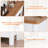 47" Console Table With Storage, Fluted Foyer Table With Charging Station, Wooden 3 Drawers Sofa Table With Open Shelf, Behind Couch Table For Living Room, Hallway-1964929064