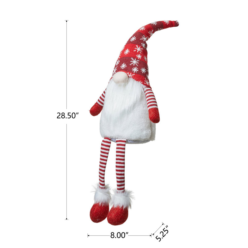 Tablette de Noël gnome avec pattes suspendues