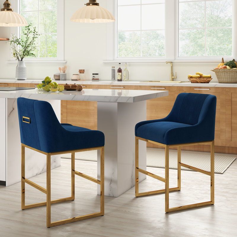 Tabouret de comptoir 26 po Zanthia, Navy, 2