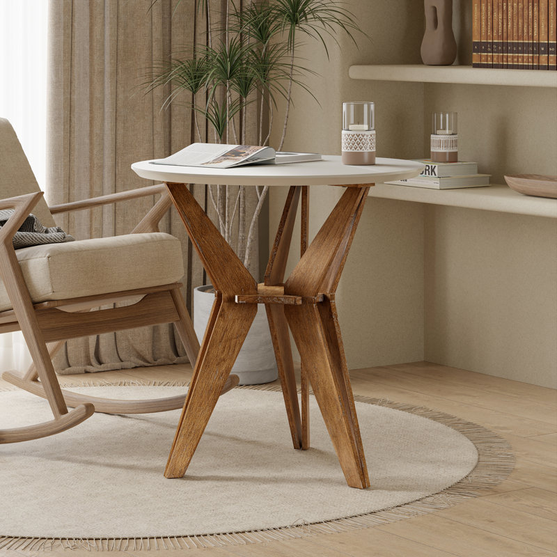 Table de bout Moty Farmhouse Crosee Legs