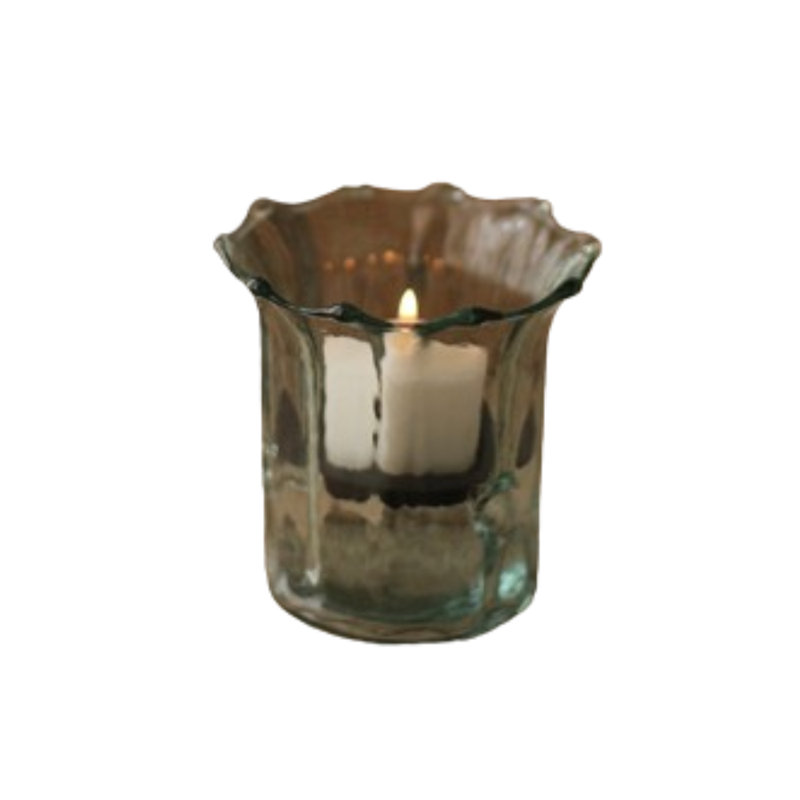 Ceramic Elegance 4"x7.5" Hanging Candle Holder Set