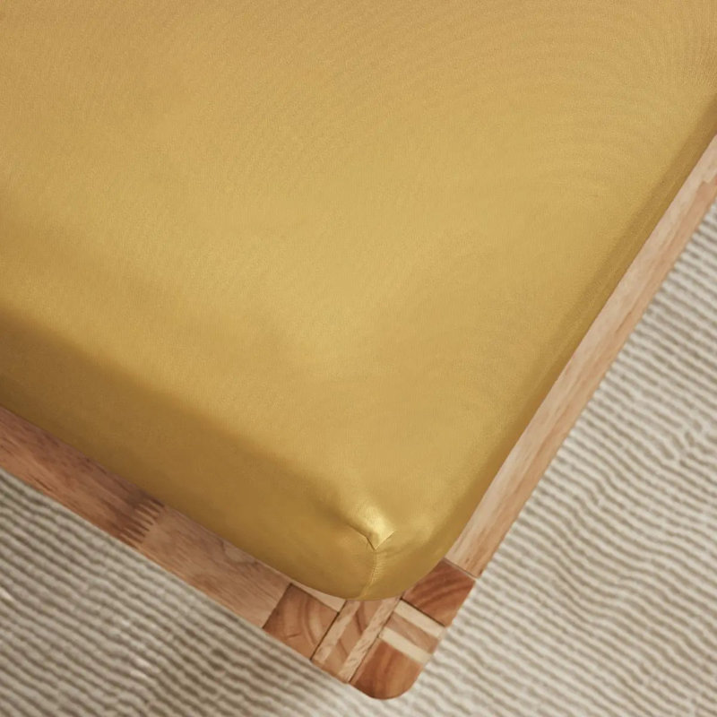 Luxe CleanBamboo® Sateen+ Fitted Sheet, Queen Fitted Sheet, Yellow