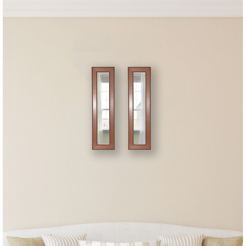 Ensemble de miroirs rustiques 2 pièces Royalston, H 34,5 po x l 8,5 po