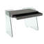 Bureau Shadin gris brillant avec rangement.-2103007779