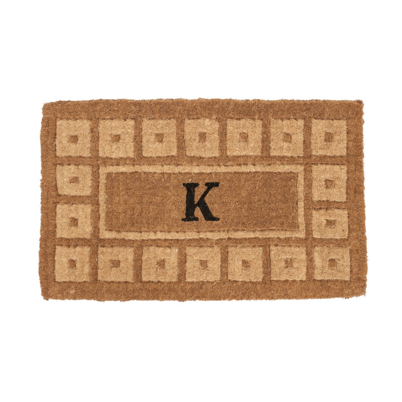 Lynette Geometric Outdoor Doormat, Rectangle 1'6" x 2'6", K